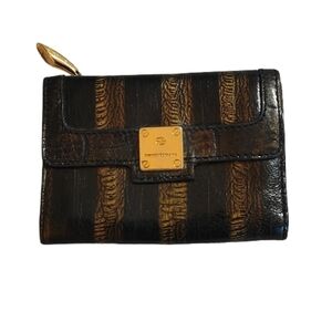 Francesco Biasia Black and Brown Wallet